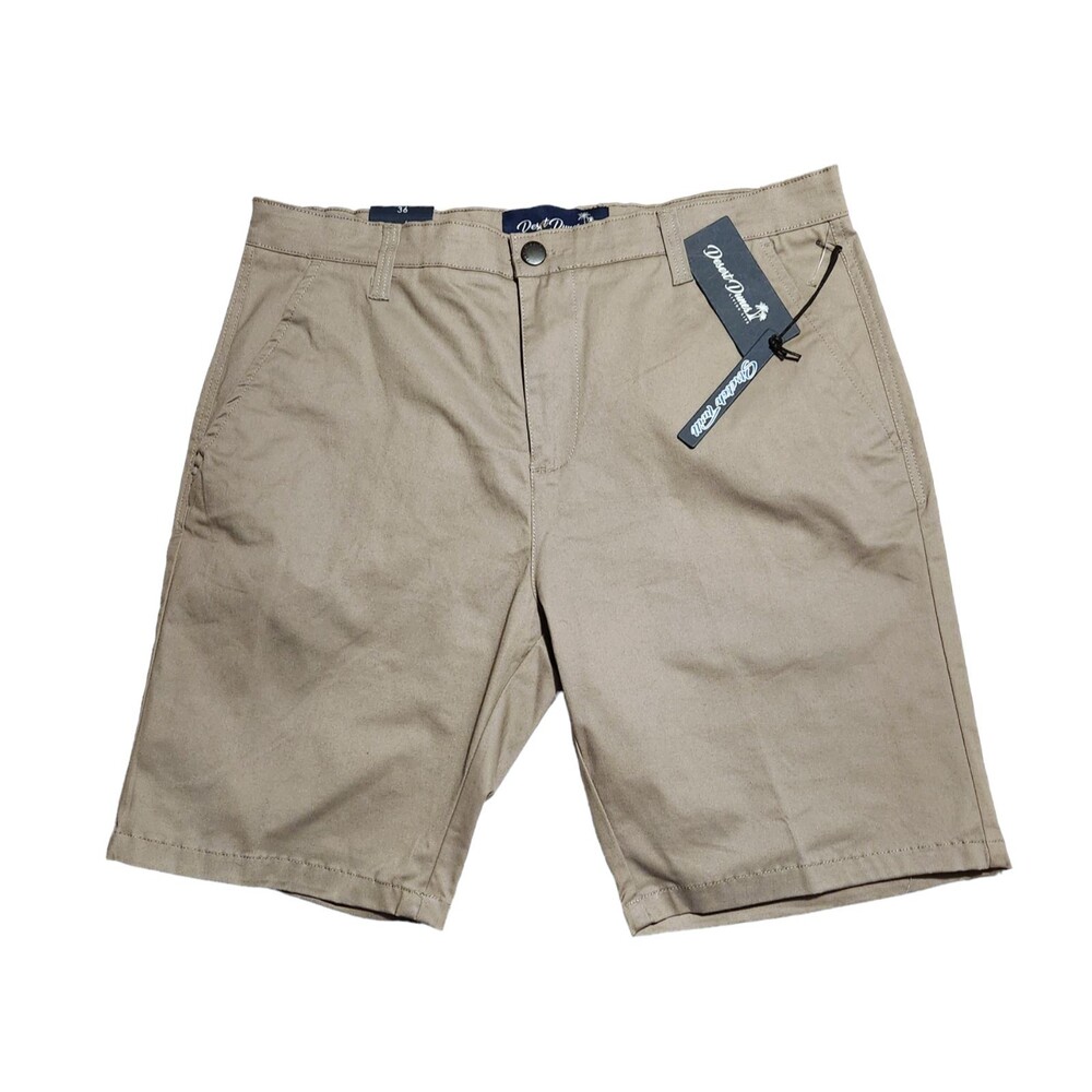 Desert Dunes Shorts Classic Fit Stretch Twill Dusty Grey Mens 36" X 9"